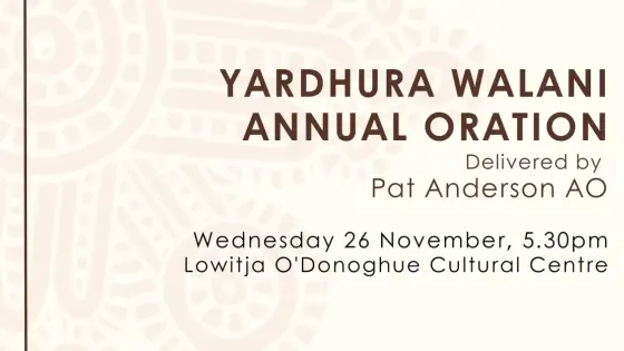 Yardhura Walani Annual Oration