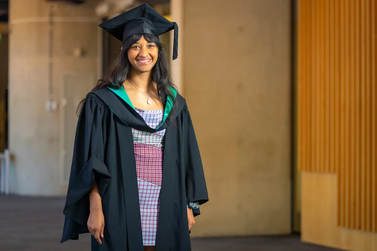 ANU graduate Sonali Varma. Photo Nic Vevers/ANU