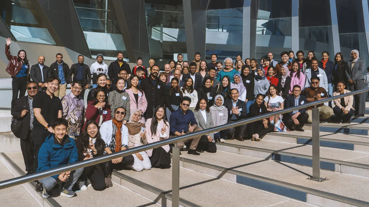 Australia Awards scholars at a Global Health event at ANU