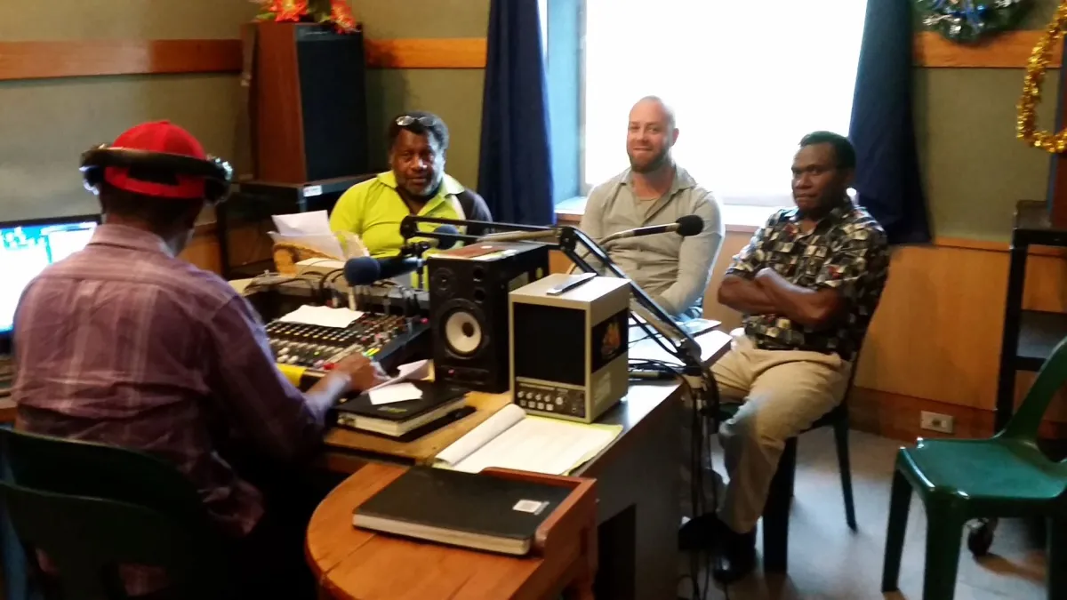 Polio panel discussion on Radio East New Britain