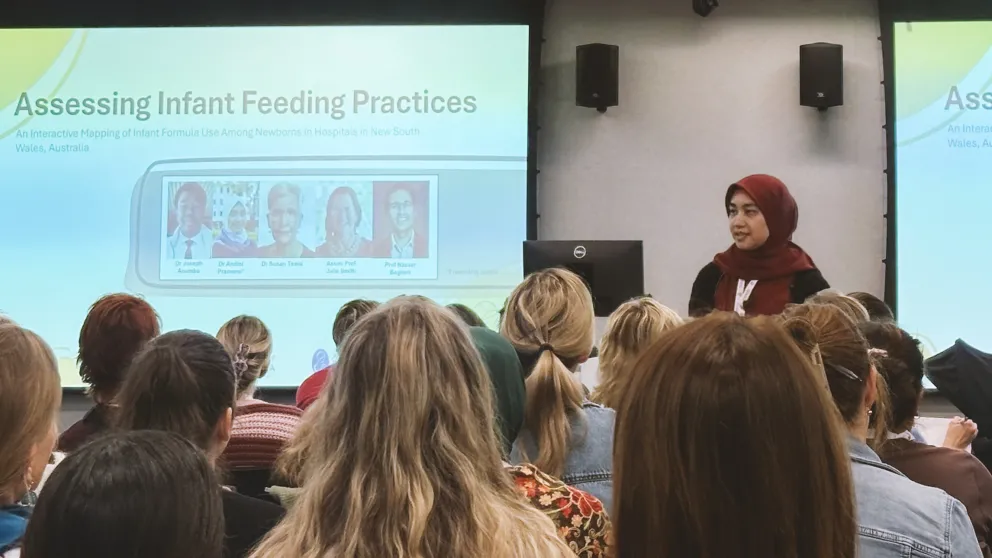 Dr Andini Pramono presented ‘Assessing Infant Feeding Practices’ during World Breastfeeding Week. Image: Supplied