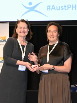 Fiona Cornforth has been awarded the Aboriginal and Torres Strait Islander Health Award. Image: Public Health Association of Australia