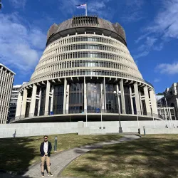 New Zealand Parliament. Image: supplied Raglan Maddox at the NZ Parliament