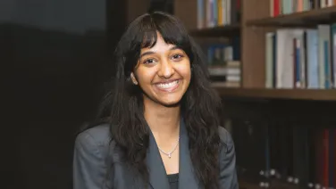 Sonali Varma, Rhodes Scholar for 2026. Image: Jack Fox/ANU