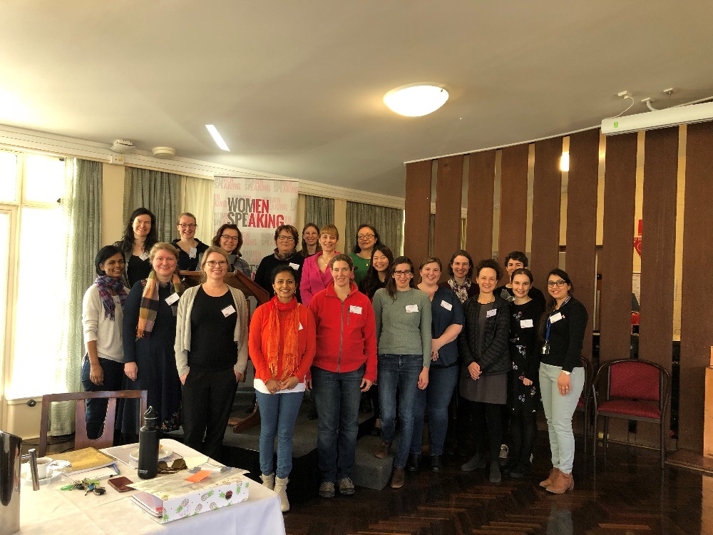 Attendees at Women Speaking worskhop